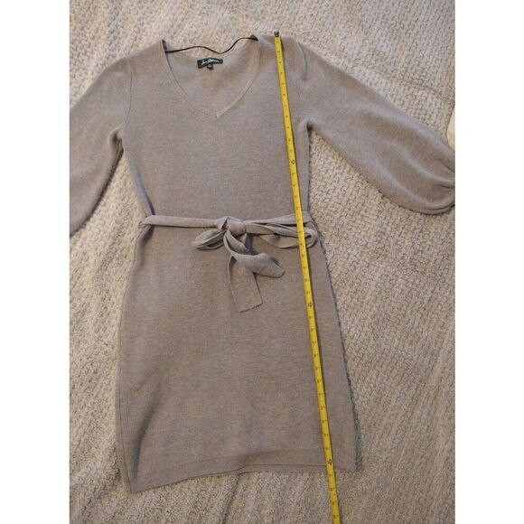 Sam Edelman vneck puff sleeve dress Gray xs boho feminine Cottage Core - Picture 6 of 8